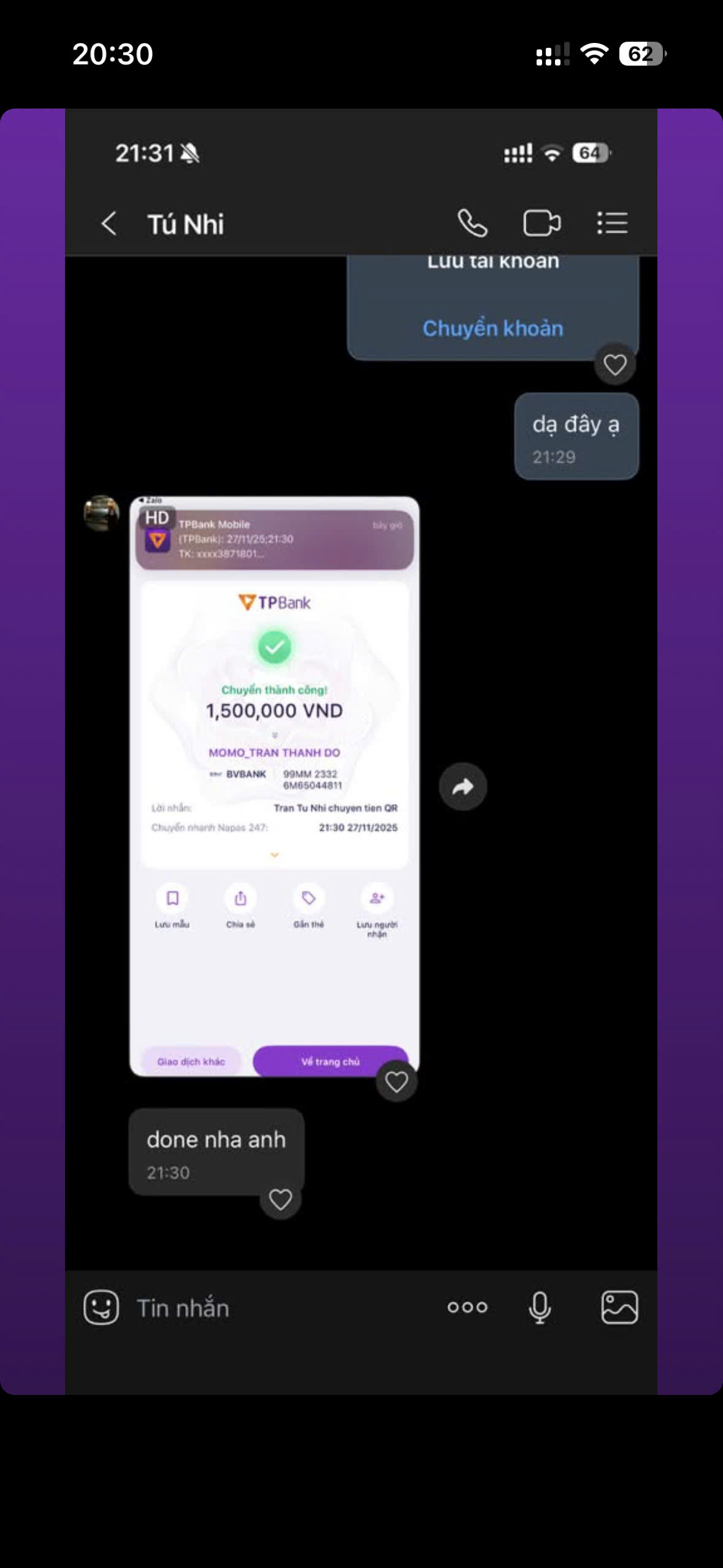 Client feedback proof