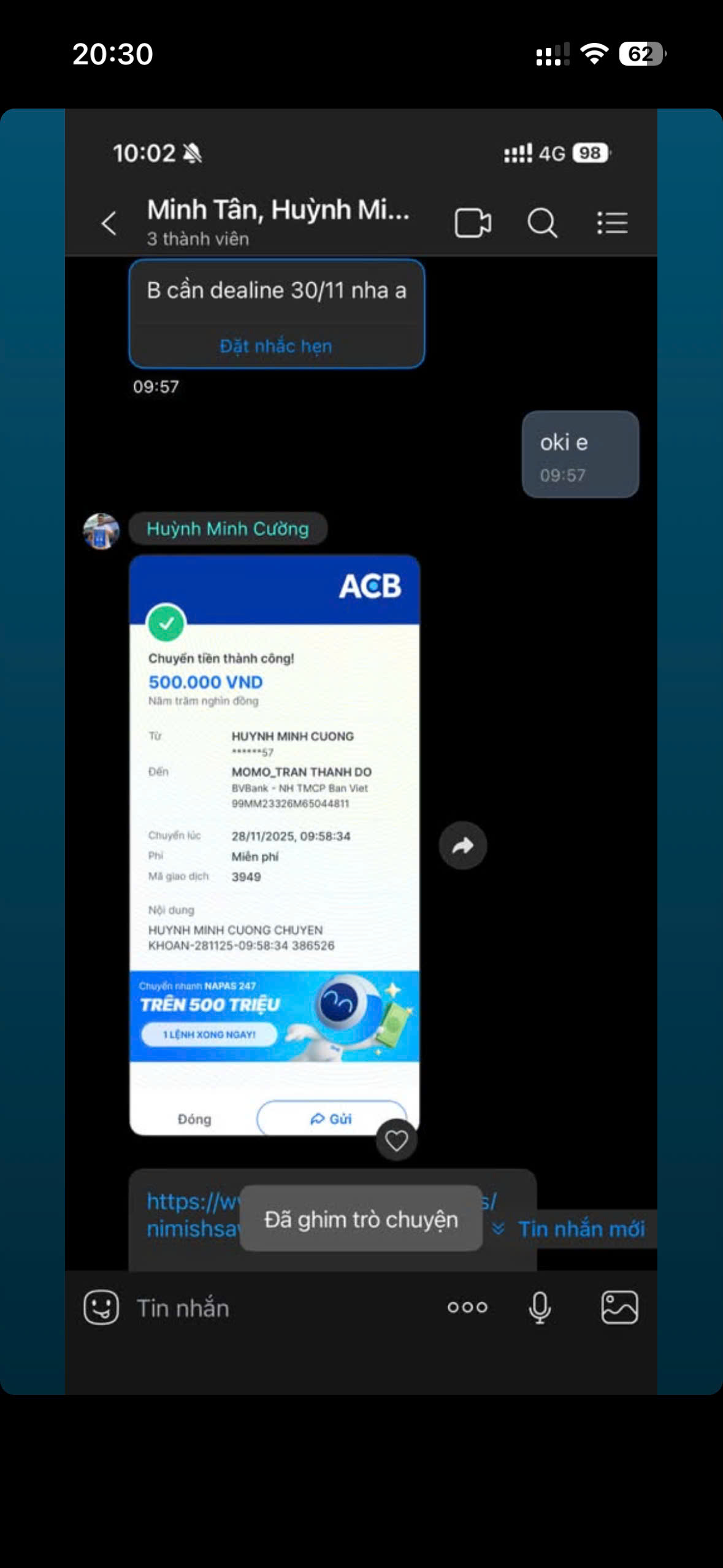 Client feedback proof