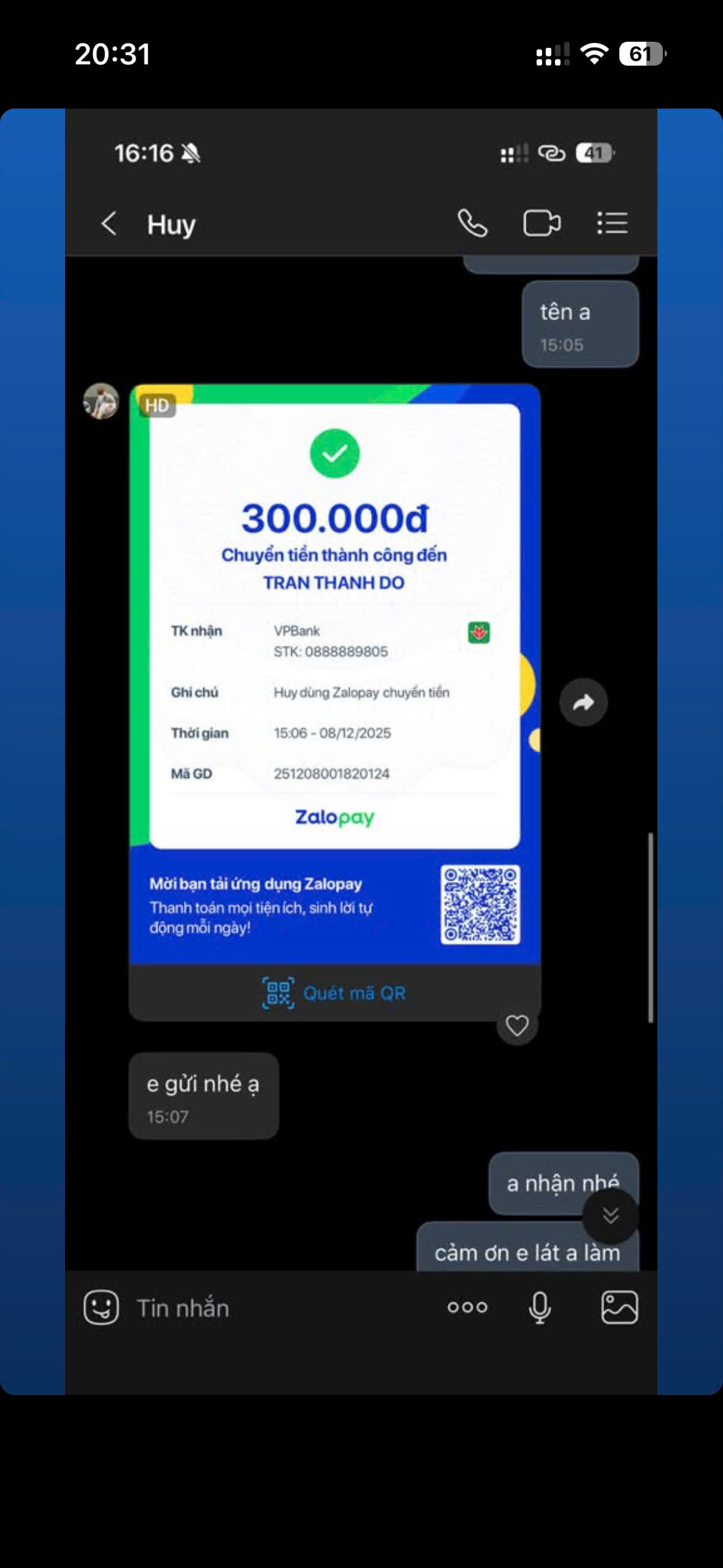 Client feedback proof