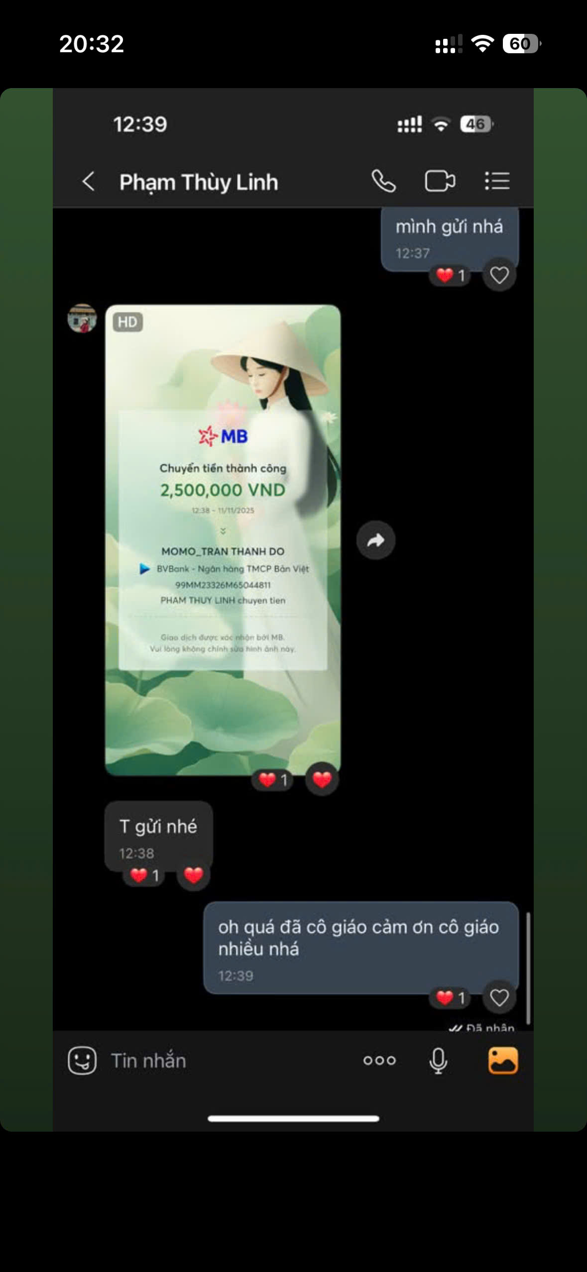 Client feedback proof