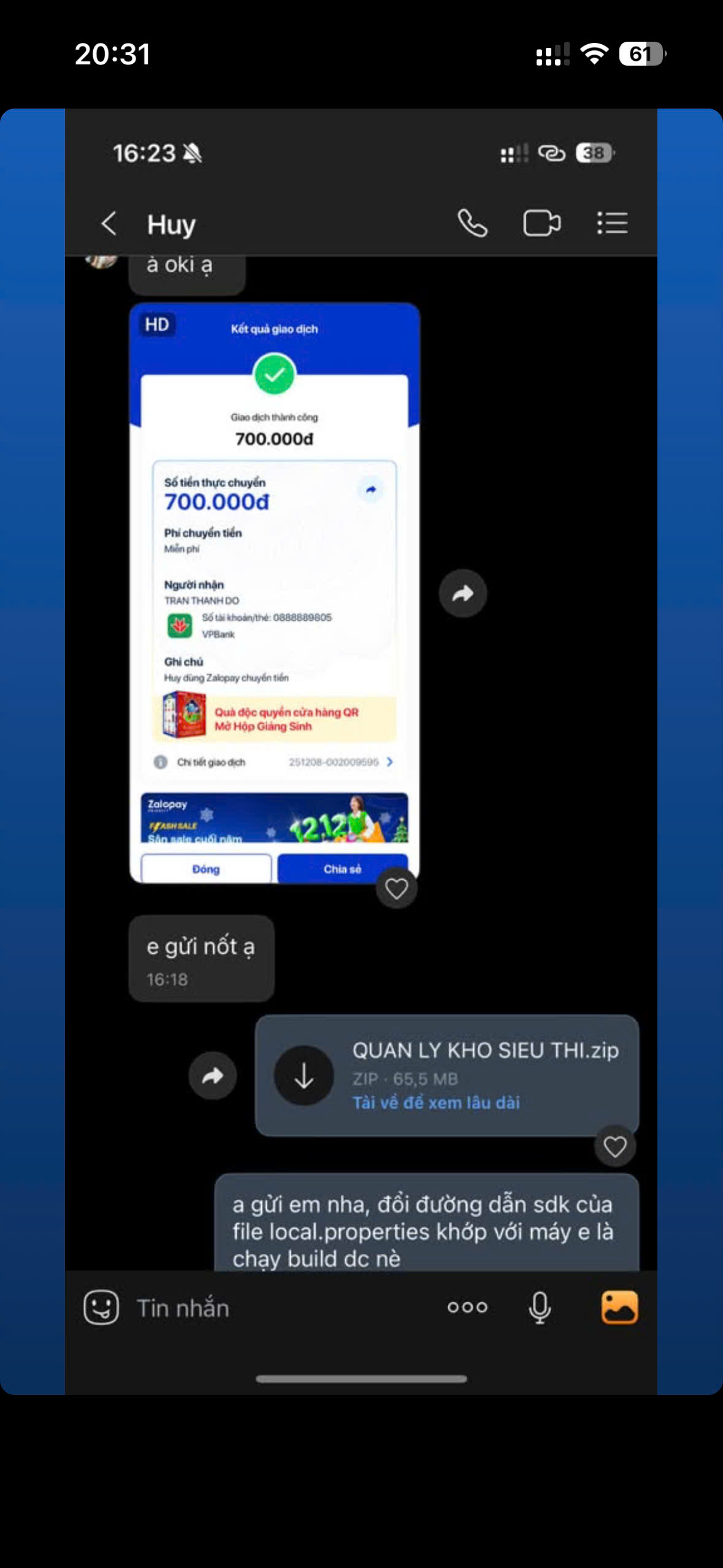 Client feedback proof