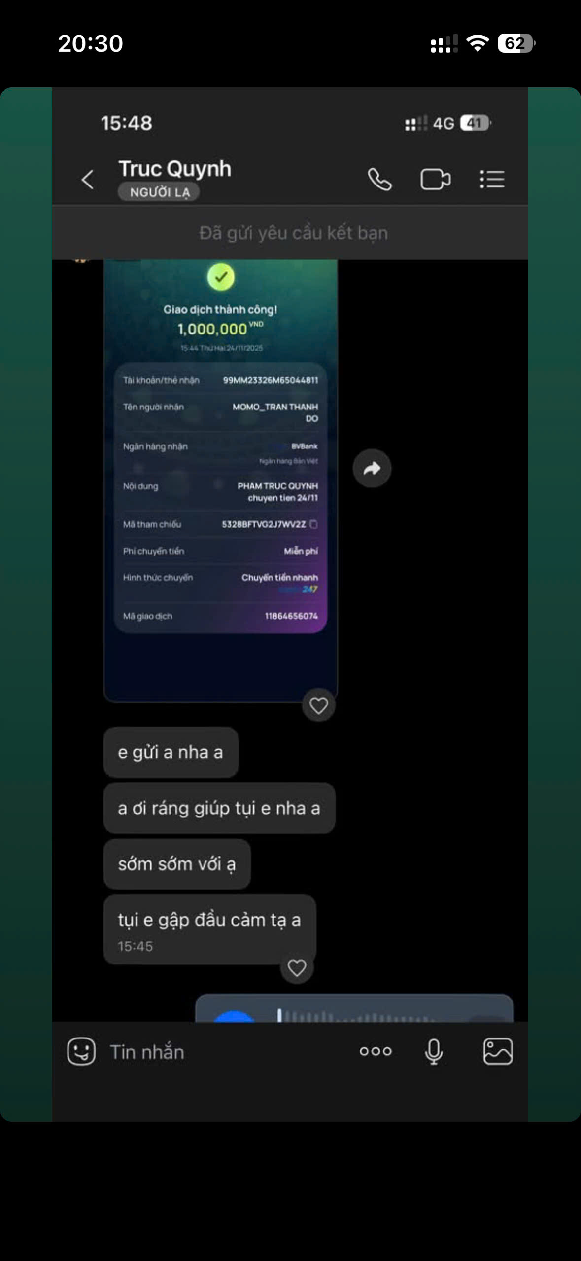 Client feedback proof