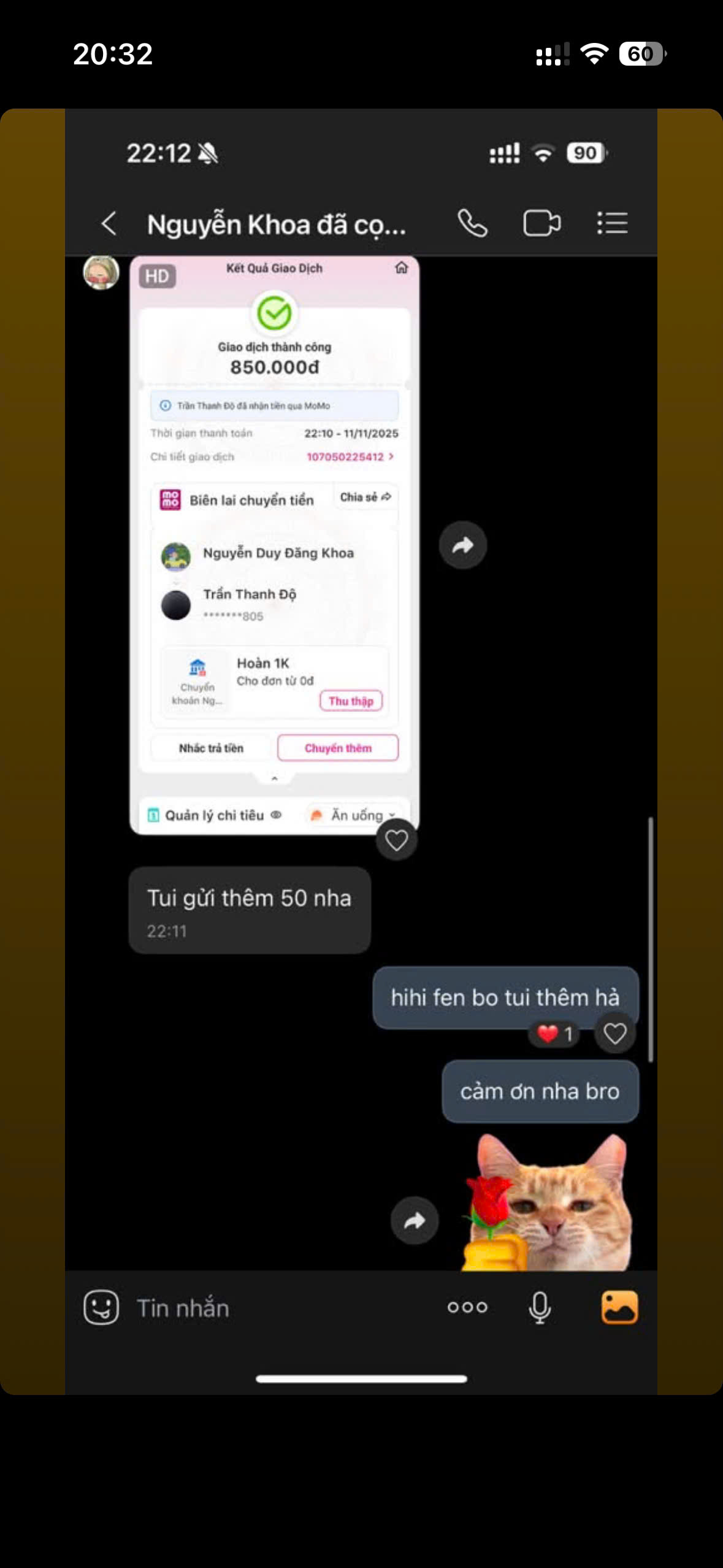 Client feedback proof